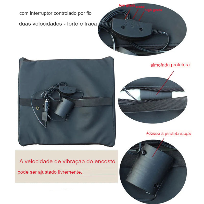 Almofada Massageadora Ortopédica para Carro