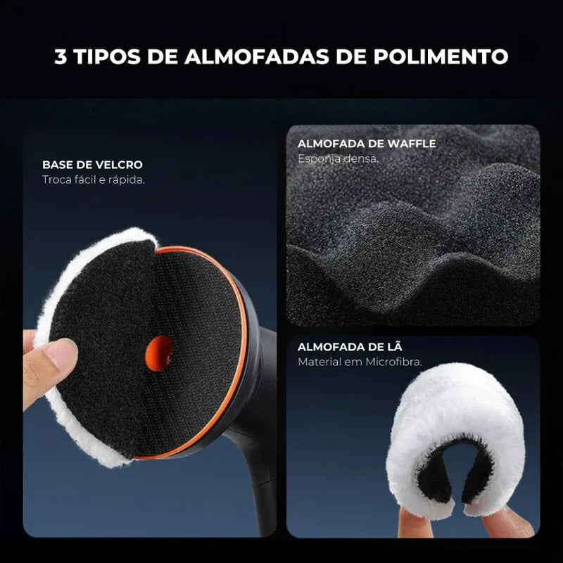 Polidor Portátil 3800RPM para Carros